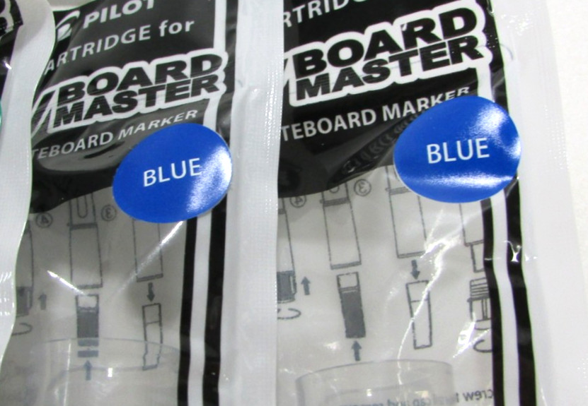 Pilot V Board Master Refill Cartridges, Assorted Colors, 10 Pack