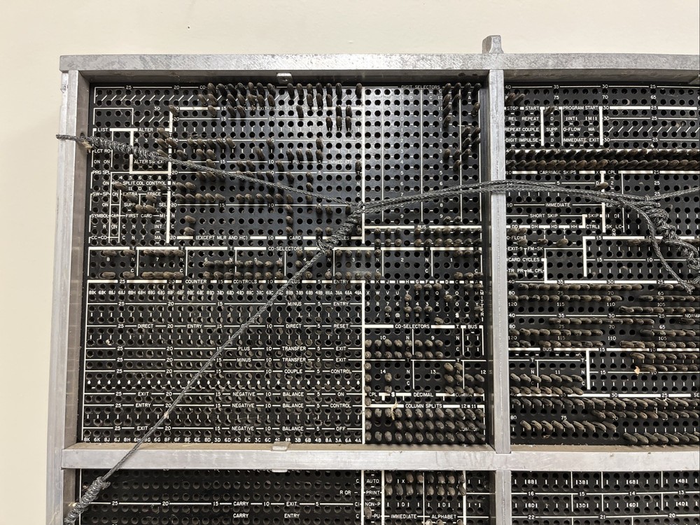 Vintage IBM 910 Plugboard Panel Control Board.