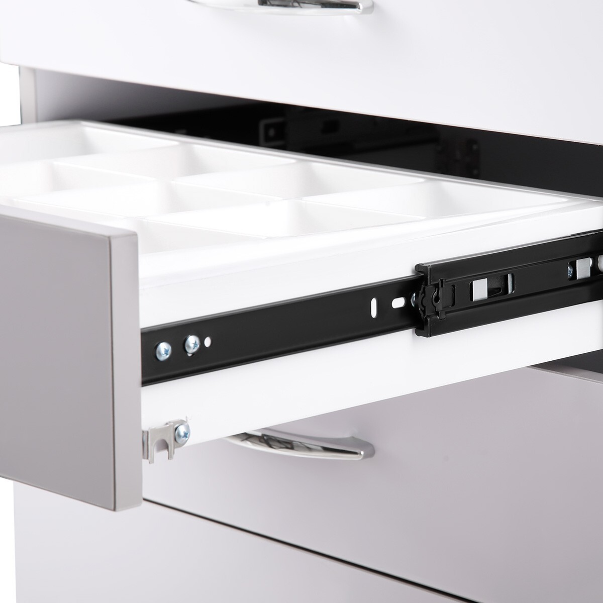 5 Drawers Dental Lab Mobile Cabinet Assistant Cart Medical Utility Storage Cart