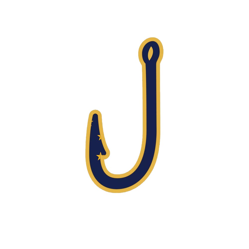 Alaska Fish Hook Sticker Decal