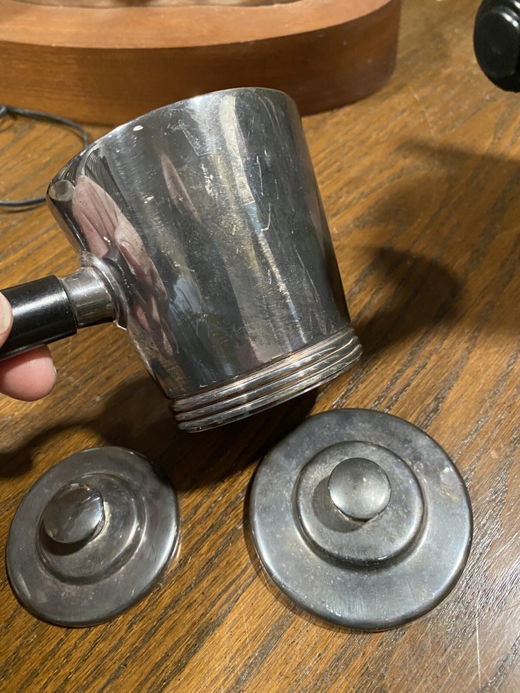 Restoration Hardware Vintage Silver Plated Tea Pot Set of 3!!!