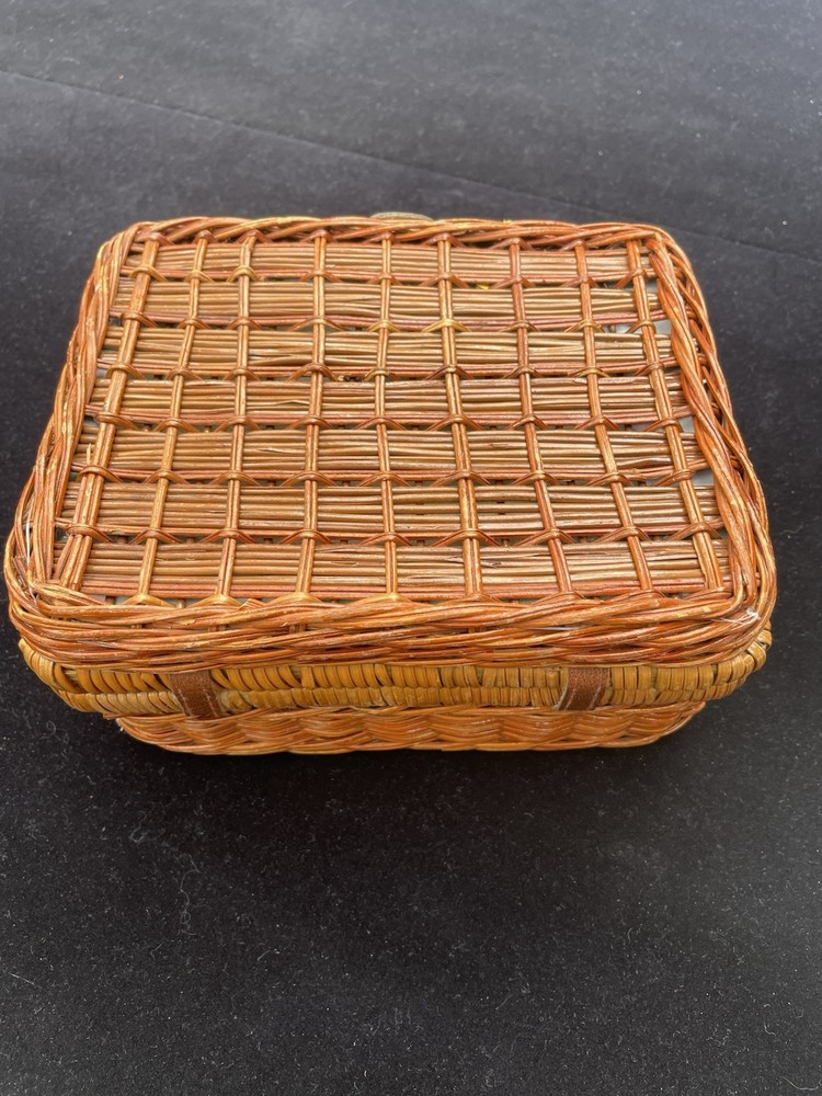 Children's Miniature Wicker Picnic Basket