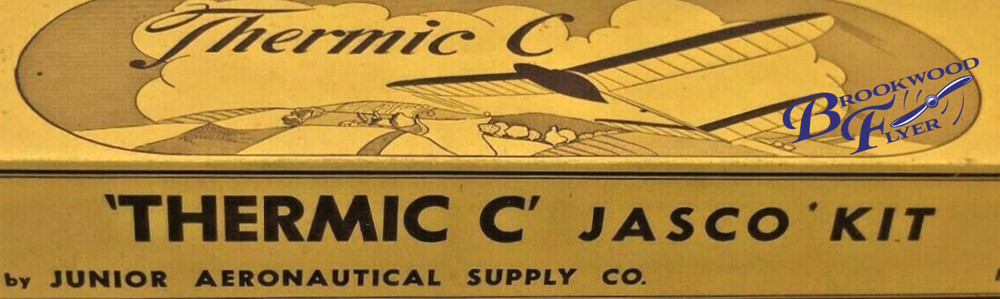 Jasco THERMIC "C" PLANS + PATTERNS for BOTH 1944 & 1946 Tow-Line Glider Models