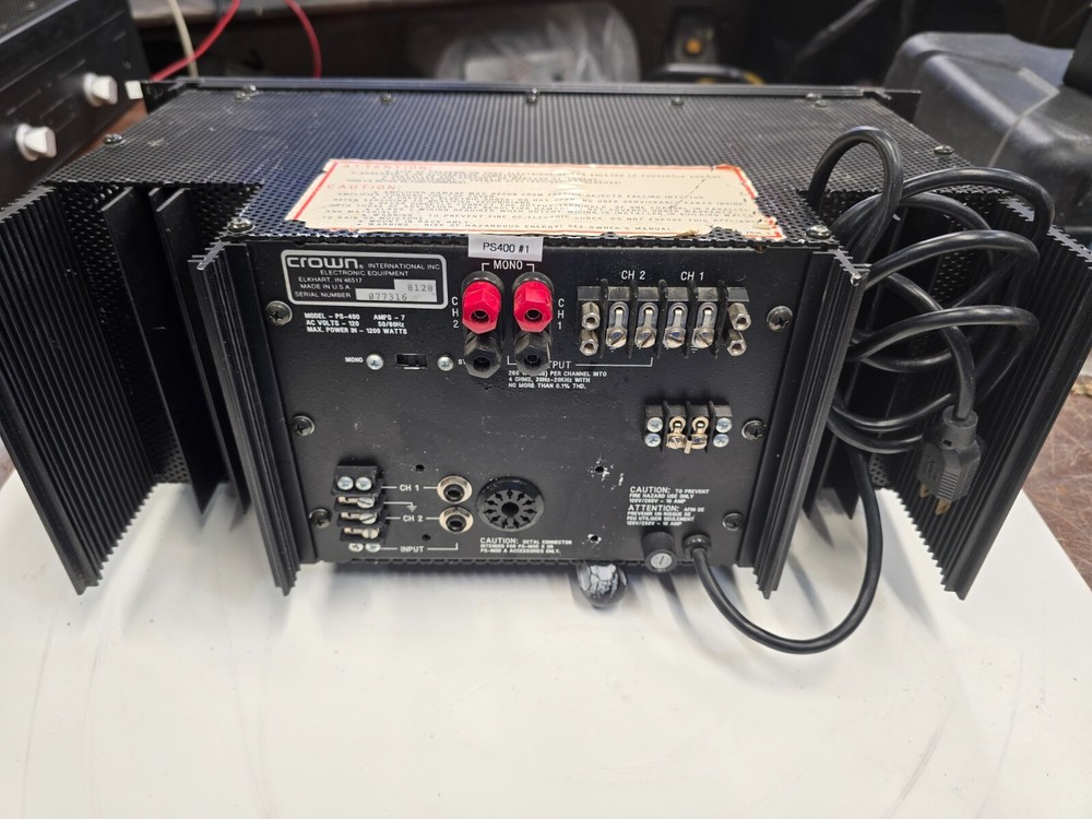 crown power amplifier PS400