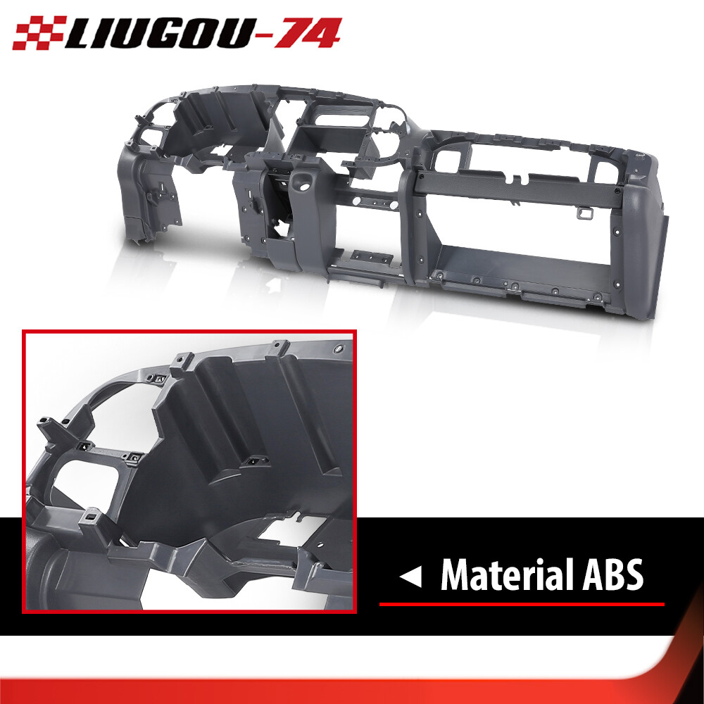 Fit For 1998-2001 Dodge Ram Dash Dashboard Core Structure Frame Single Aux Gray