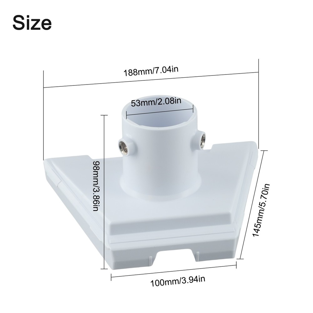 For Round Tubes Pipe Adapter Mount Plastic Adapter Mount For Mounting