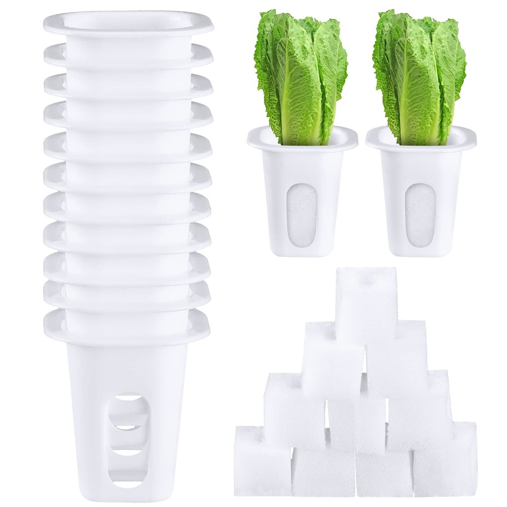 100 Pcs Hydroponic Garden Growing System Accessories Includes Planting Baskets A