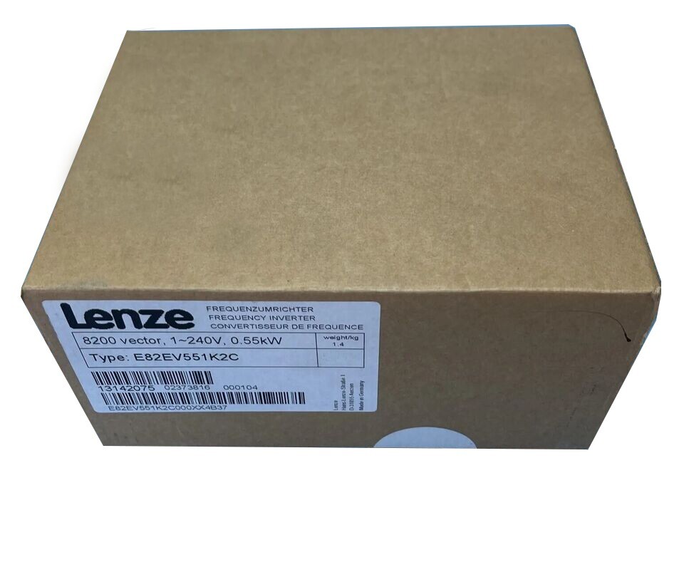E82EV551K2C New Sealed LENZE 8200 Vector Frequency Inverter E82EV551K2C