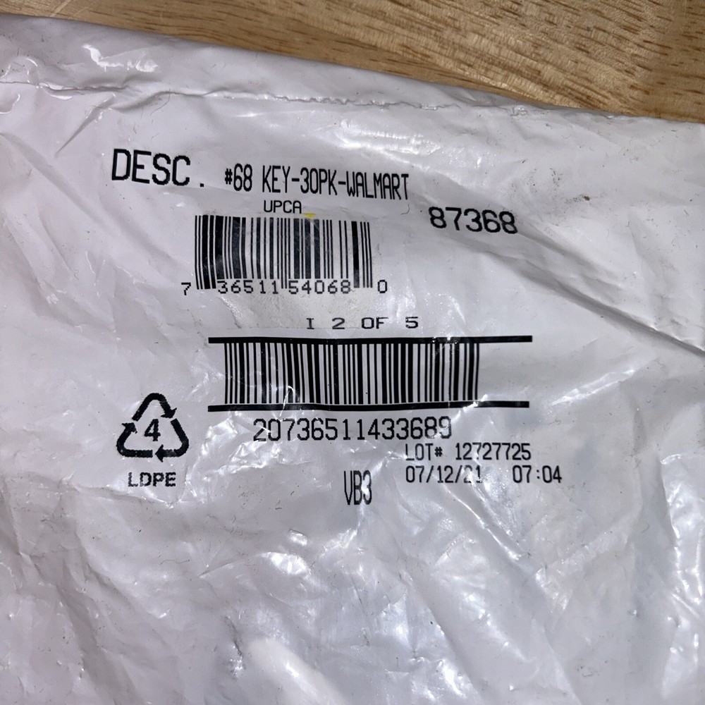 Hillman 87368 Key Blanks - 30 Pack NEW!