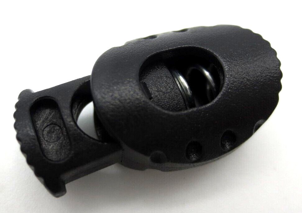 Gym Shorts Draw String Slide Lock Spring Loaded - Fits 1/4", 6.5mm Thick String