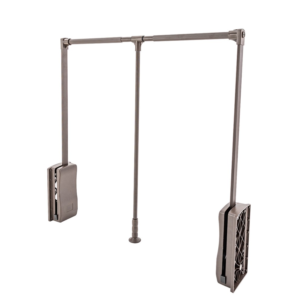 55Lbs Pull Down Clothes Hanger Garment Rack Closet-Mounted Adjustable Length