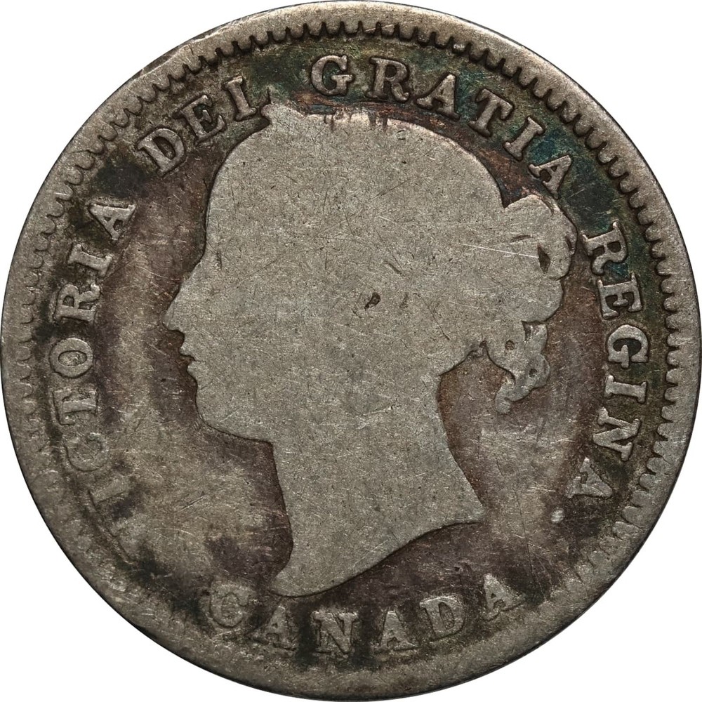 Canada 1858 - 1901 Silver 10 cents - Random Date - Circulated