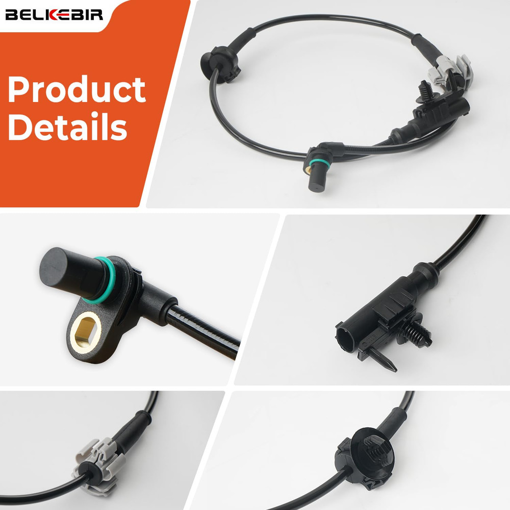 4PCS ABS Wheel Speed Sensor Front & Rear, Left & Right Compatible with 2007-2014