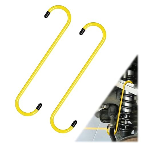 2PCS Brake Caliper Hanger Compression Mechanic Tool with Rubber Yellow - 2PCS