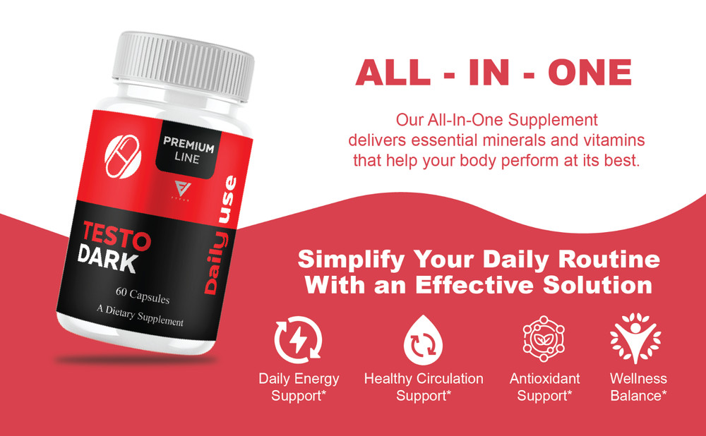 Testo Dark Capsules, Testo Dark Maximum Performance (60 Capsules)