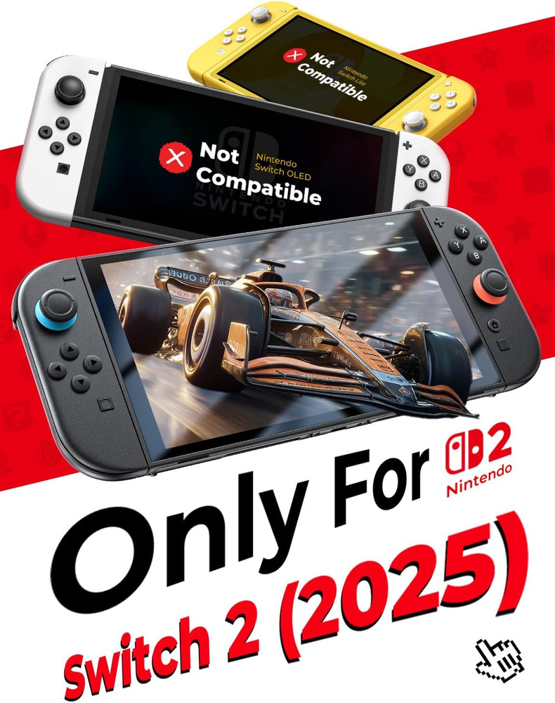 MAGIC JOHN 2 Pack for Nintendo Switch 2 Screen Protector 7.9'' [2025], 30S Insta