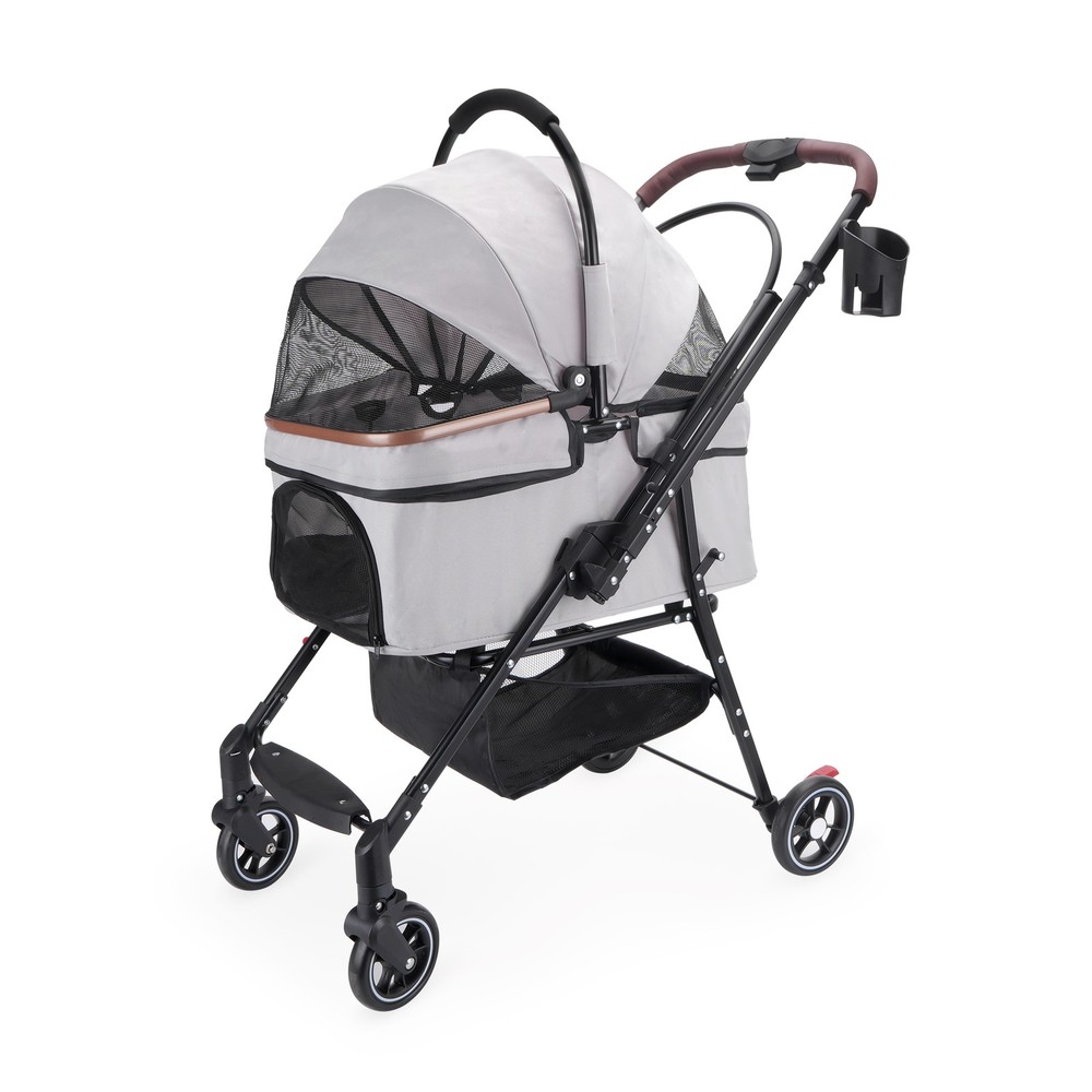 Foldable Pet Stroller for Small Dogs & Cats
