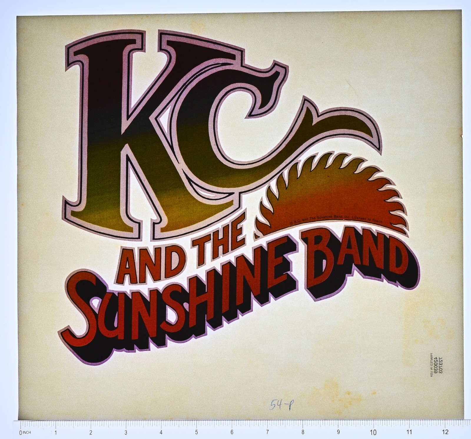 Original VINTAGE 1970s Heat Transfer | KC and the Sunshine Band - Roach