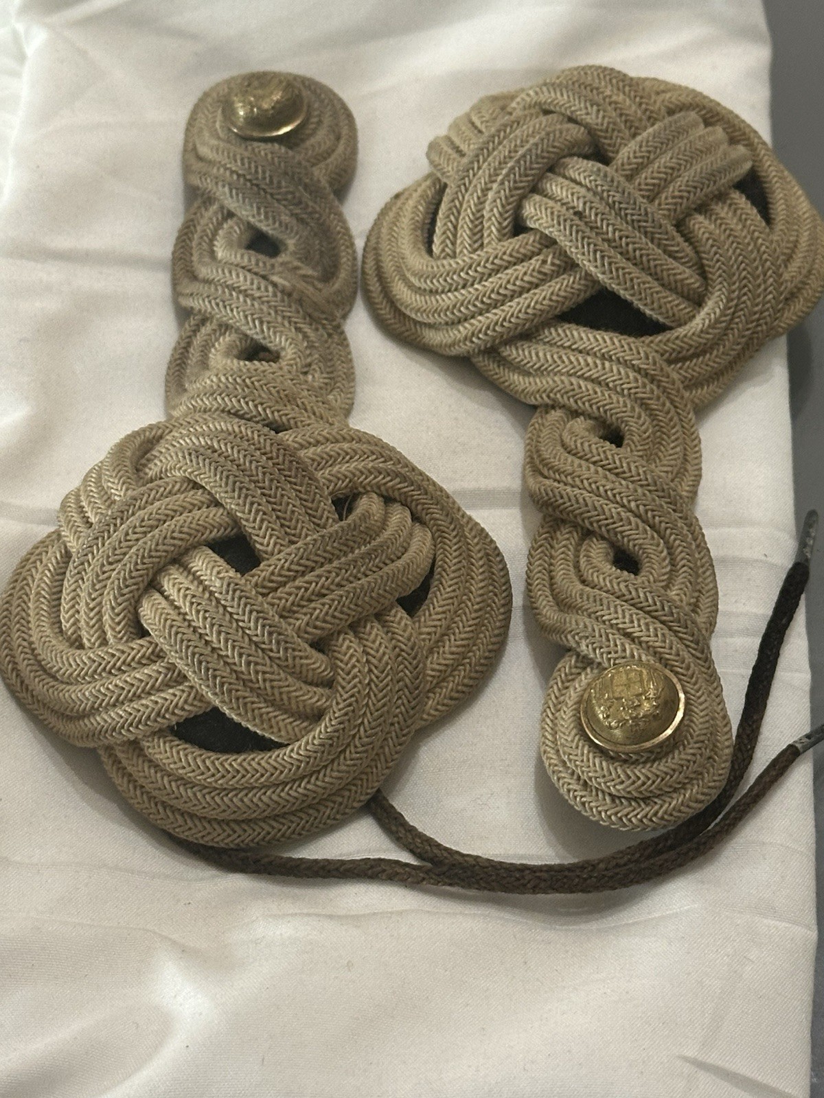 Pair Quartermaster M1885 Musicians Dress Knotts. A Very Rare Collectible.