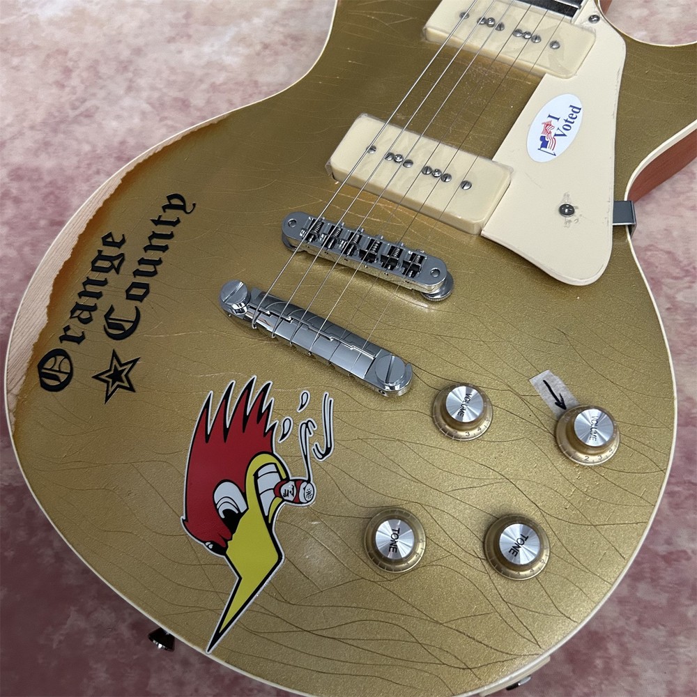 Relic Solid Body Mike Ness Luxury Electric Guitar Fixed Bridge Chrome Hardware