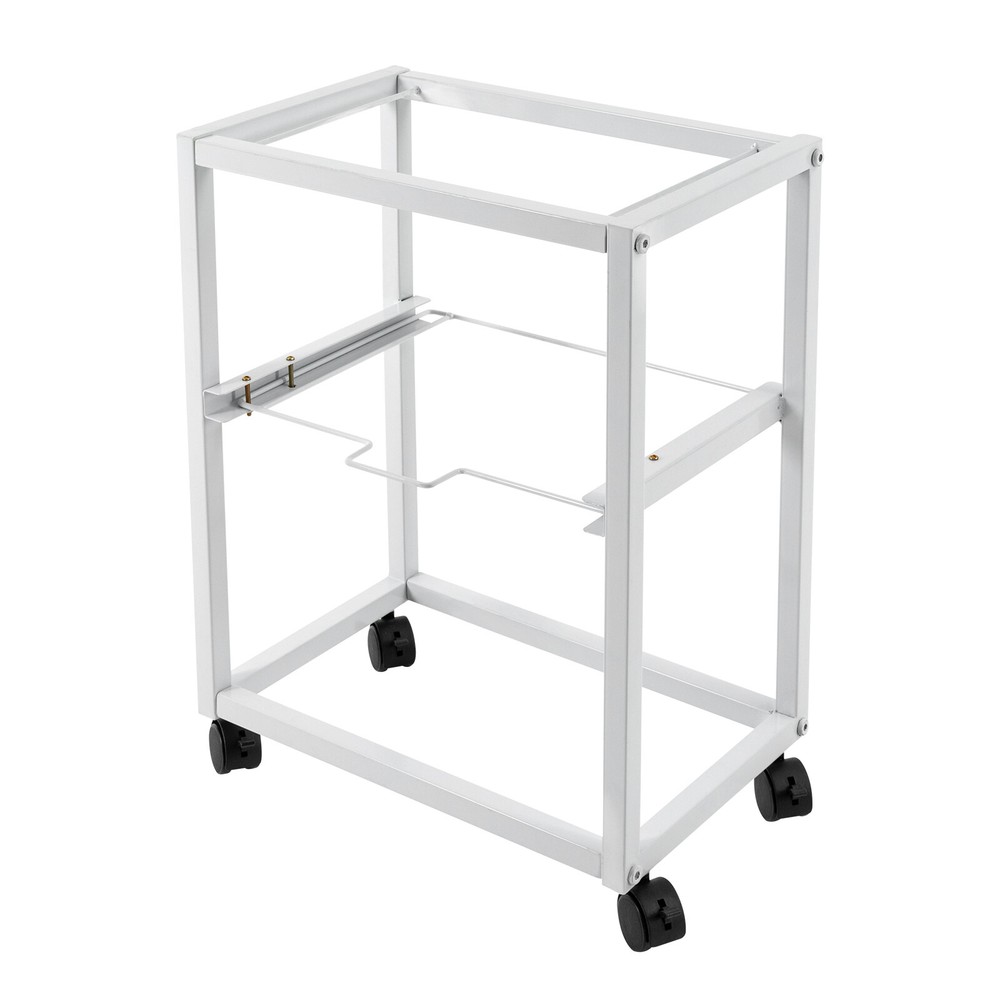 Rolling File Cart With Wheels, 2-Tier Movable Design For Easy Organization