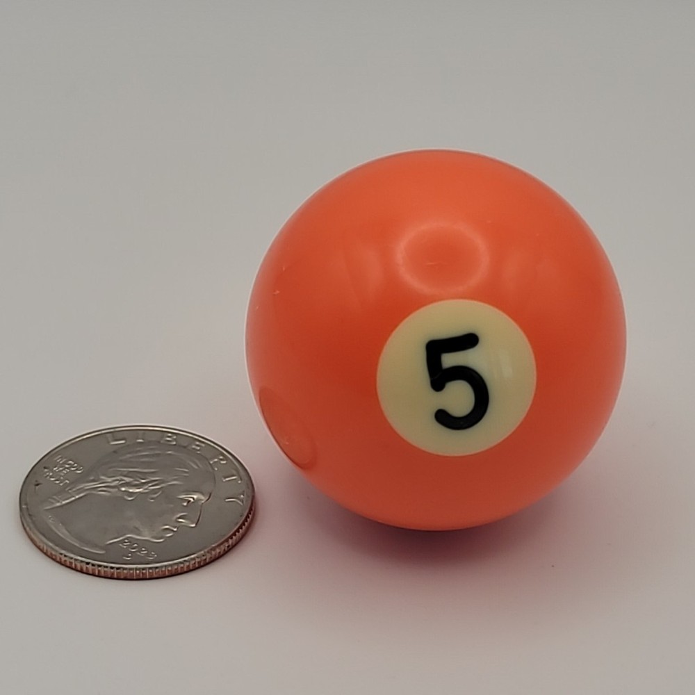 Vintage Billiard Ball / Pool Table Ball Small 1.5"  Diameter VTG Solid Orange #5