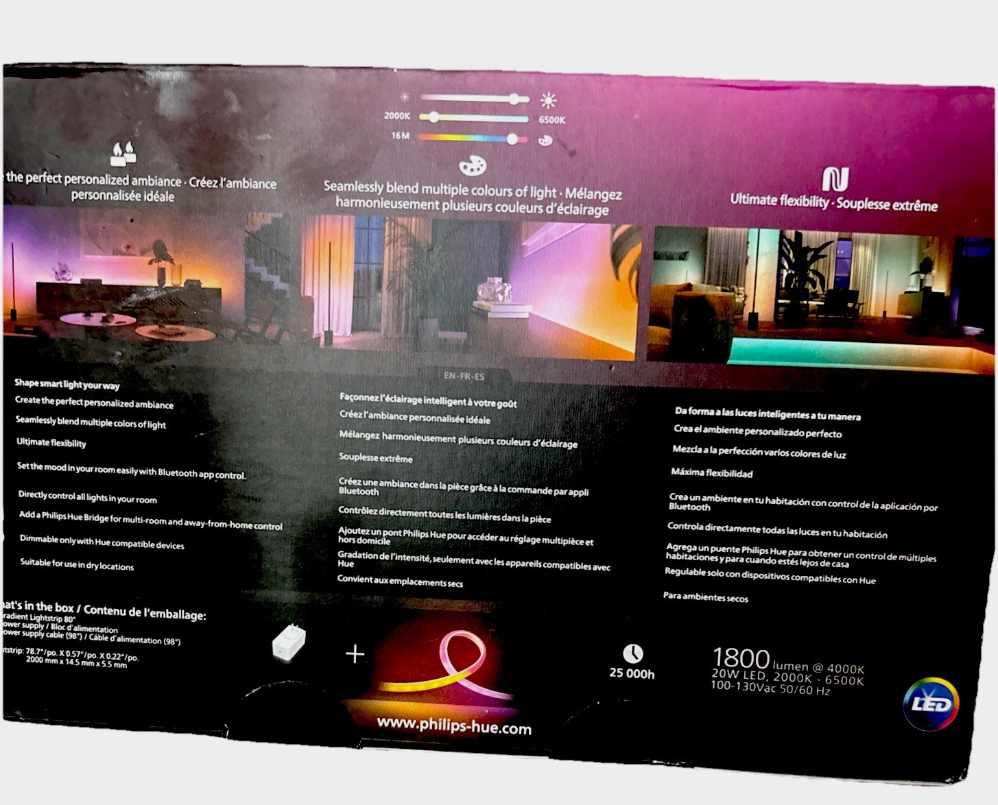 🔥Philips Hue Gradient Ambiance Lightstrip 2m / 6ft – Brand New, Sealed 🔥