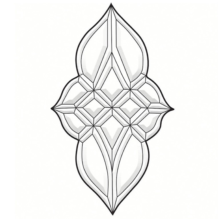 7"X 13-1/2" Clear Glass Bevel Cluster BC315