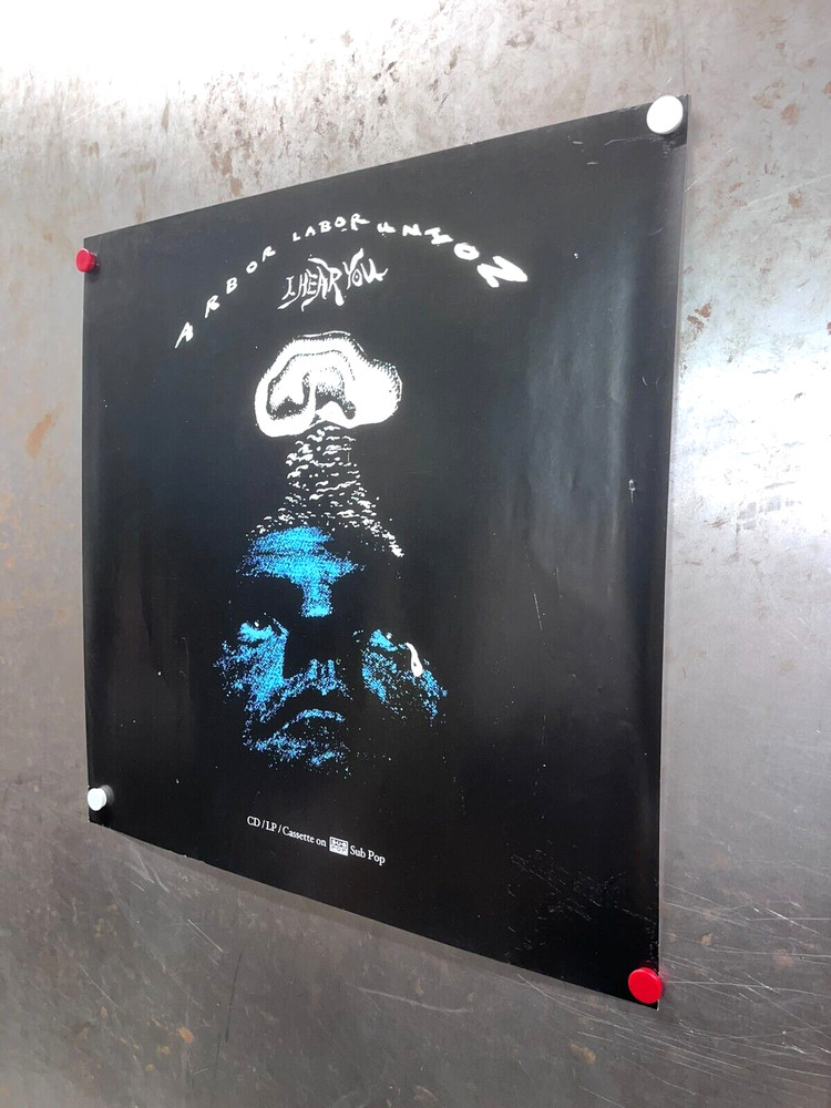 ARBOR LABOR UNION I Hear You PROMO POSTER 2016 Sub Pop POST-PUNK INDIE ROCK 1158