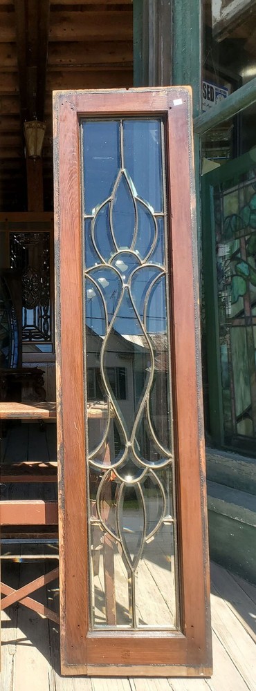 ANTIQUE BEVELED GLASS WINDOW