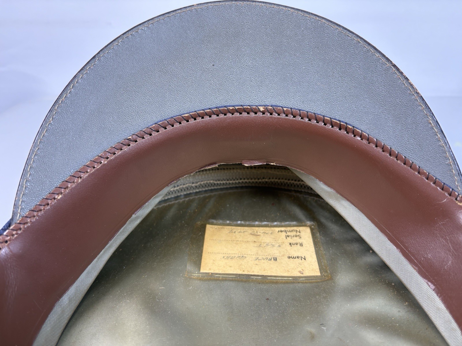 NAMED Vietnam Era USAF Service Cap Bancroft DSA 1970 Type I Hat Air Force Blue