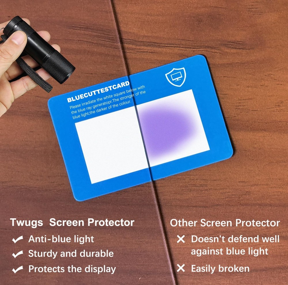 2 Pack Anti-Blue Light & Anti-Scratch Screen Protector Shield for 27 Inches D...