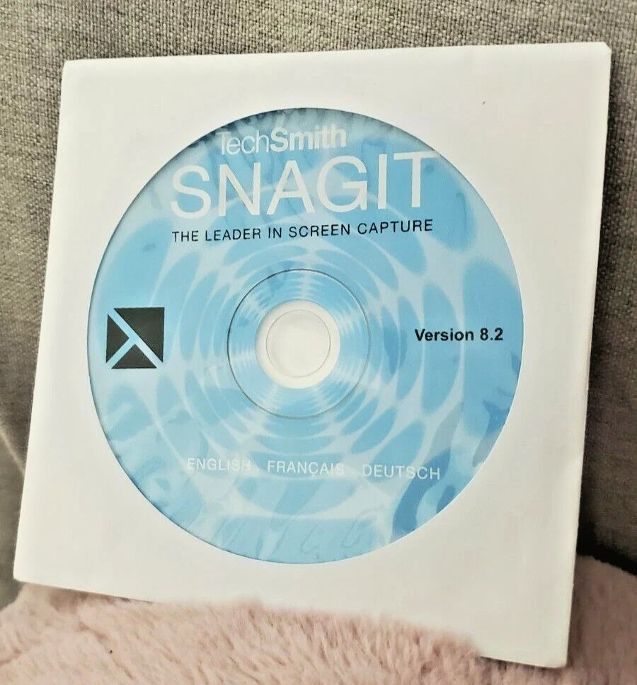 TechSmith Snagit single-user version 8.2 for Windows (with Key for installation)