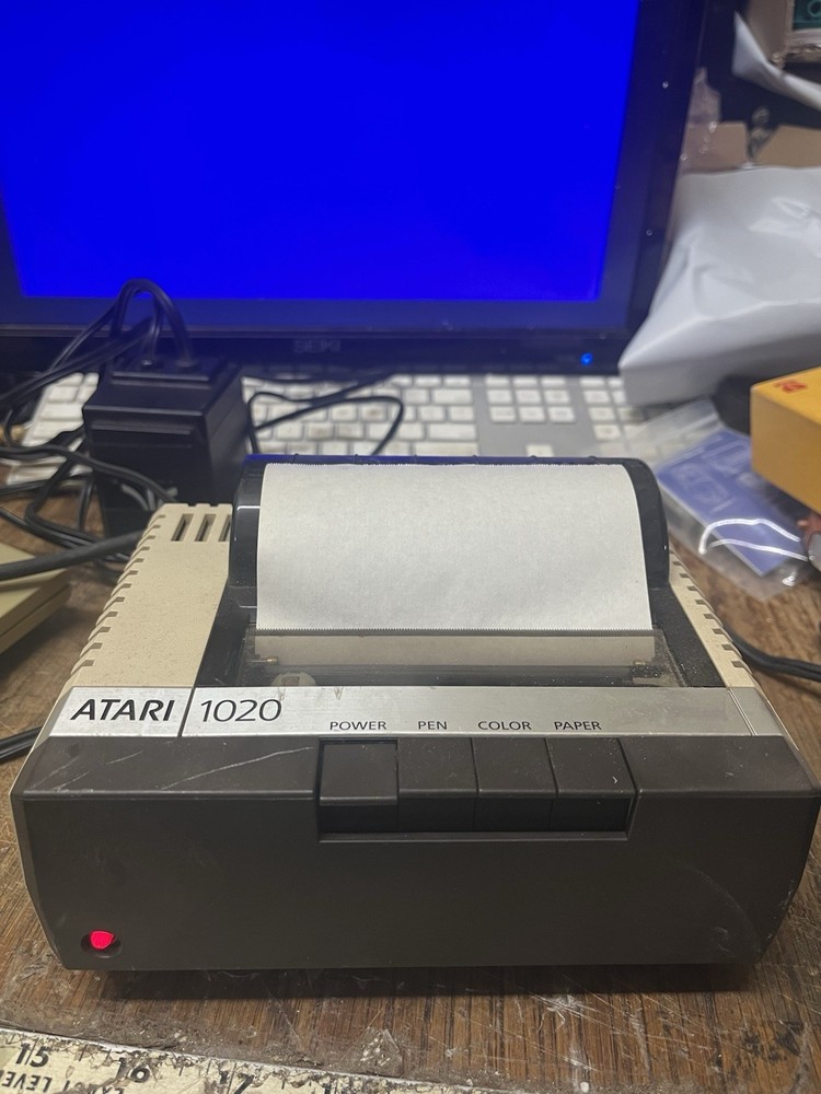 atari 1020 untested head moves when powered on