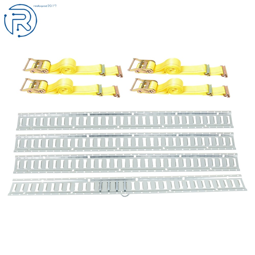 Durable 12 Pack 5' E Track Tie Down Rail System Horizontal High Quality For Vans