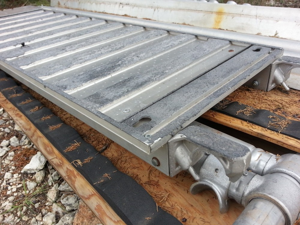 Aluminum Scaffolding Ramp with storage Boxes