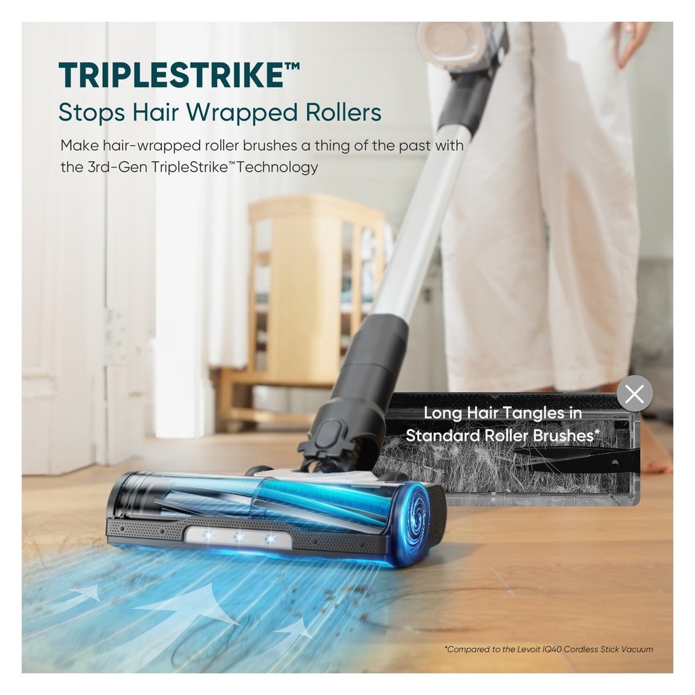 LEVOIT AERO Cordless Vacuum w/ Auto-Empty & HEPA Filter