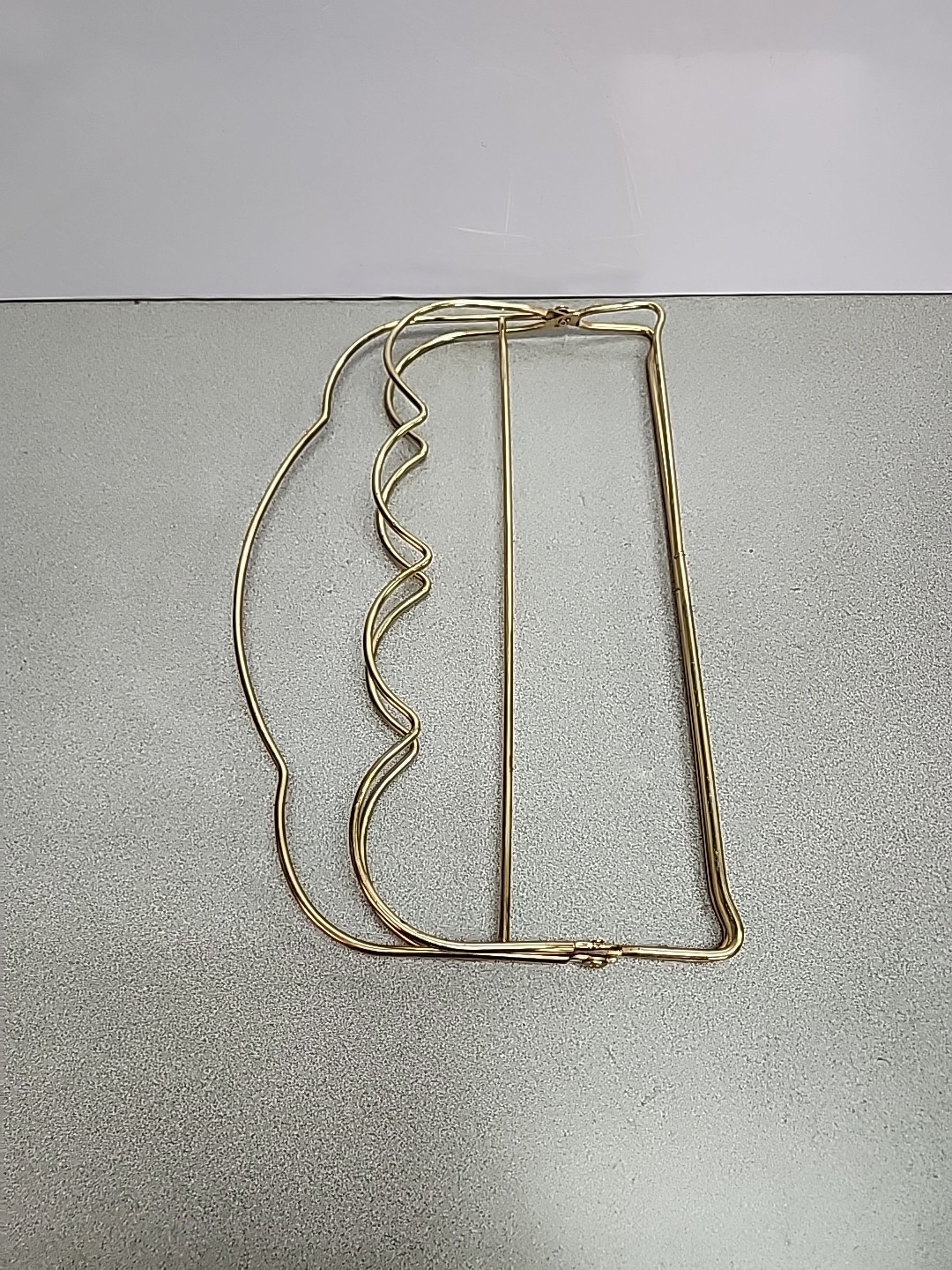 Vtg Libbey Collapsible Drinking 8 Glass Caddy Carrier MCM Barware Gold