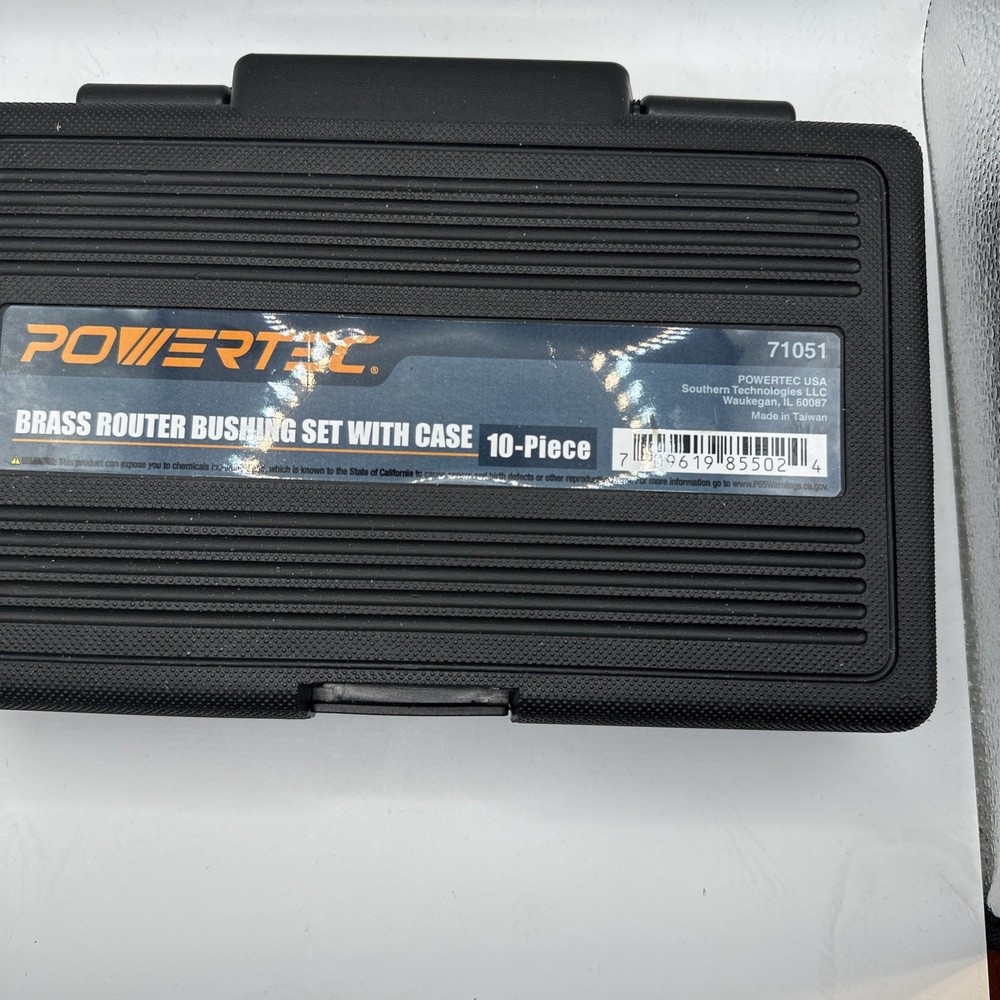 Powertec Brass Router Bushing Set 10 Pieces