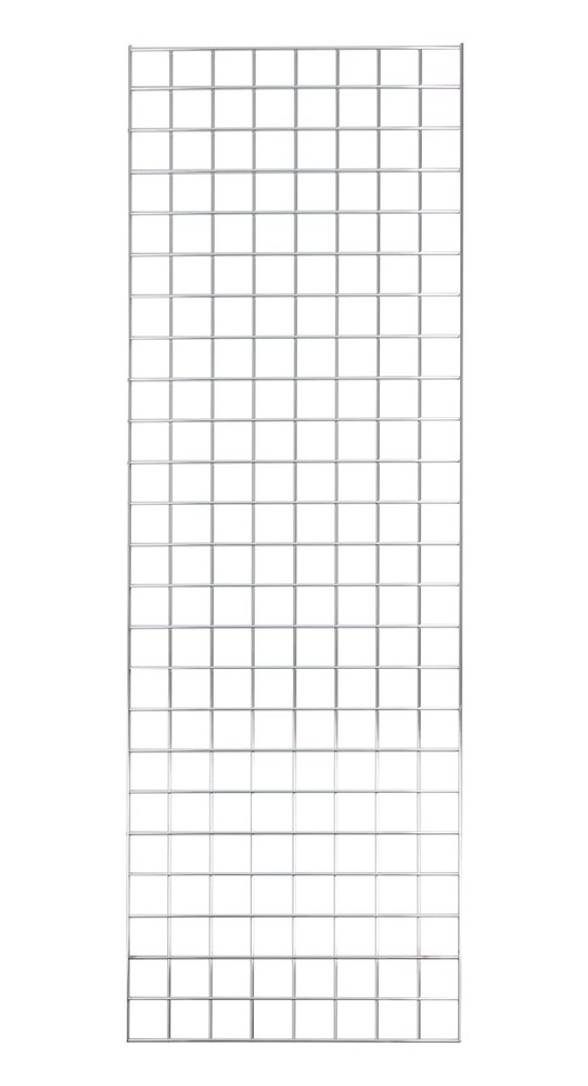 Gridwall Panel 2' x 6' Grid Wall Wire Display Chrome Panel Steel