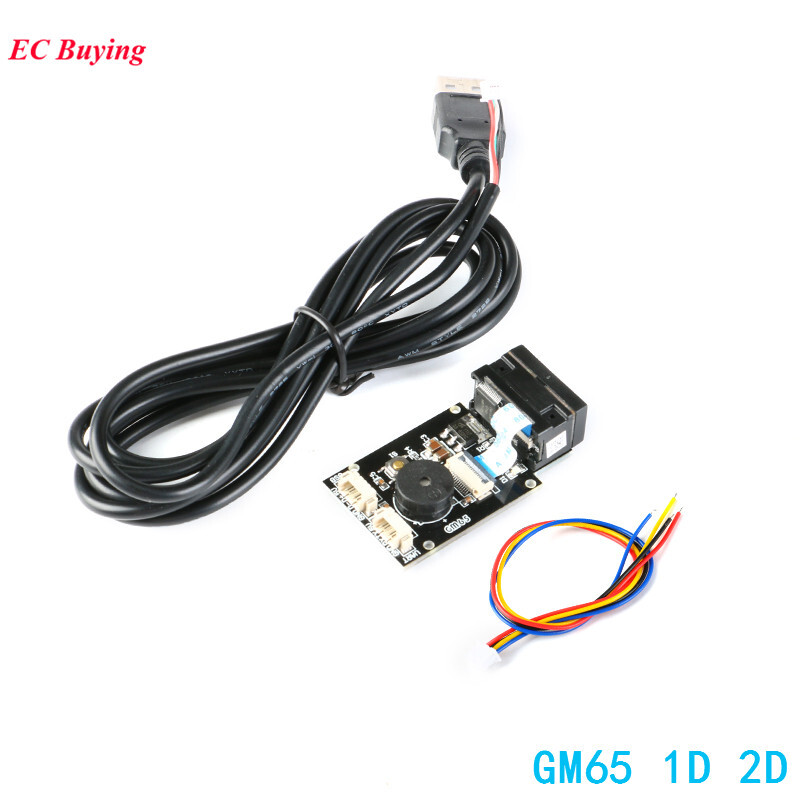 GM65 QR Code Scanner Barcode Reader Module CMOS URAT Kit /w USB Cable Connector