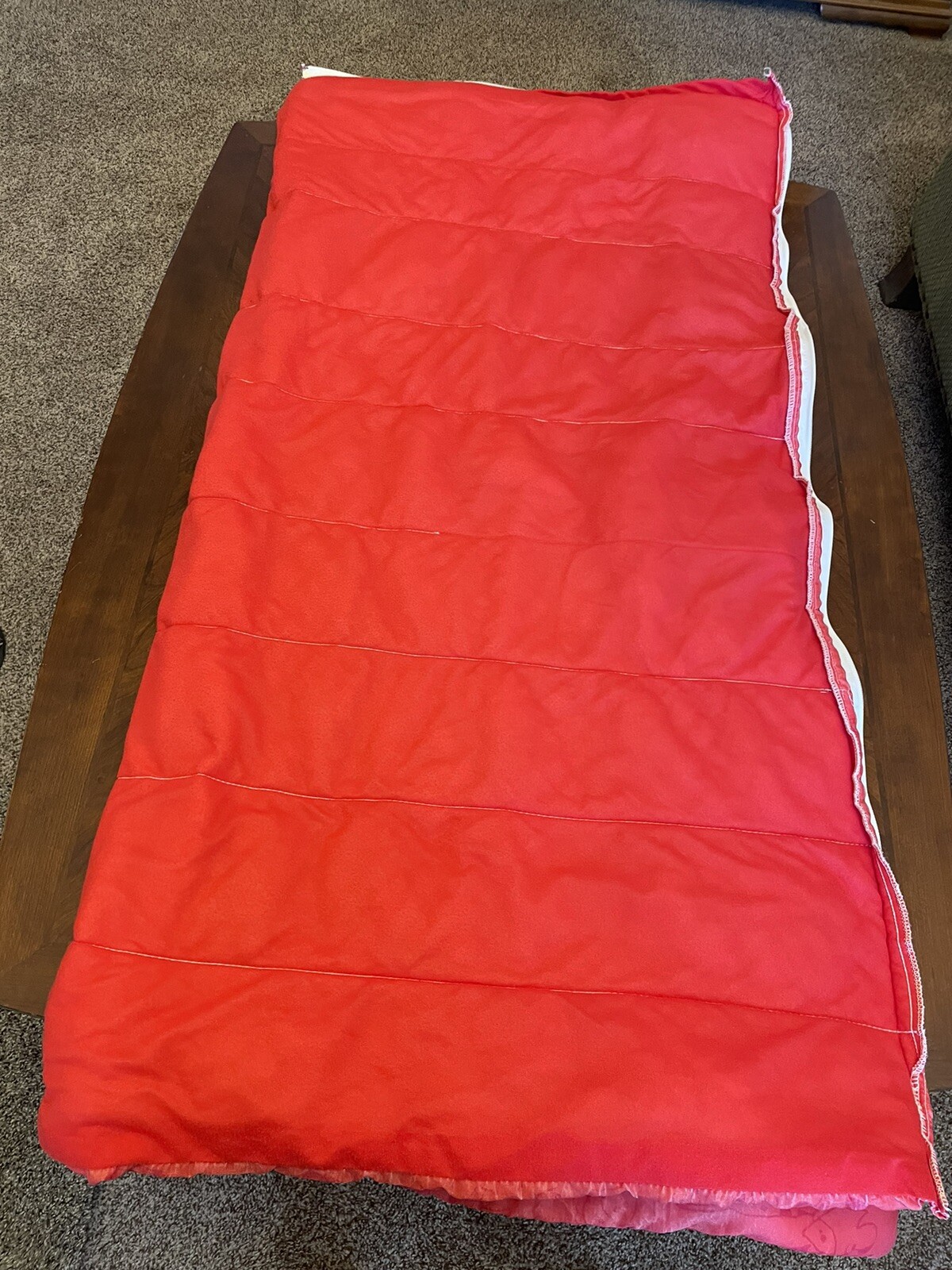 Vintage 90's Disney 101 Dalmatians Red Double Sided Youth Sleeping Bag Read