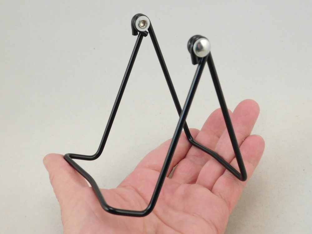 Easel Display Stand Adjustable Black Color Medium Sized Vinyl Coated