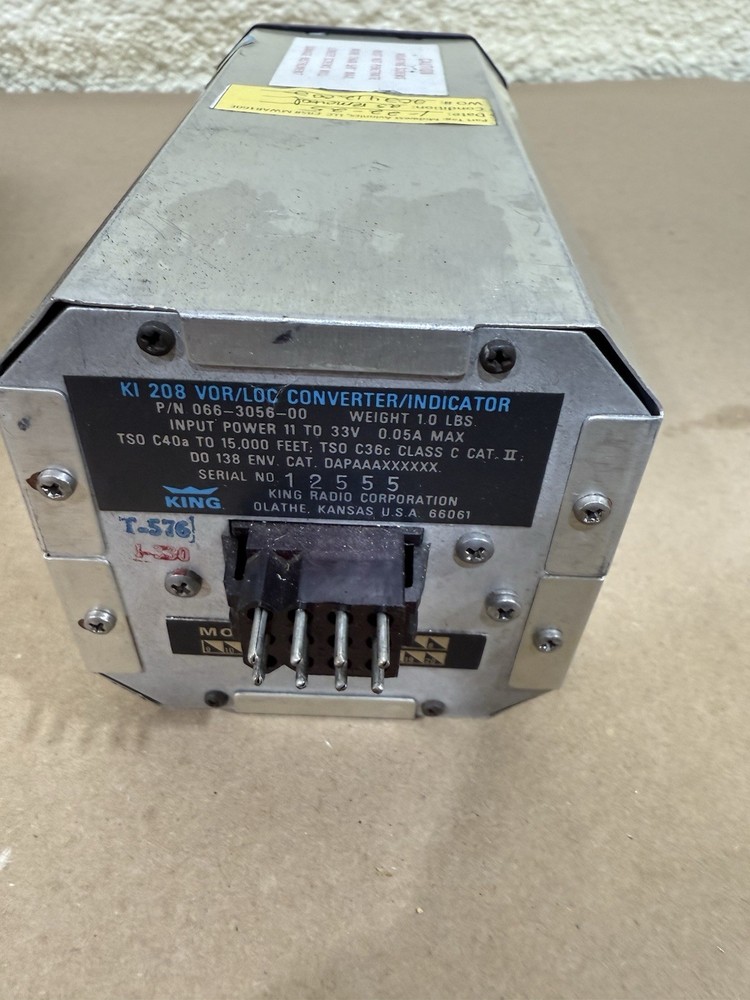 Bendix/King KI-208 Indicator 066-3056-00 Tested Fully Functional
