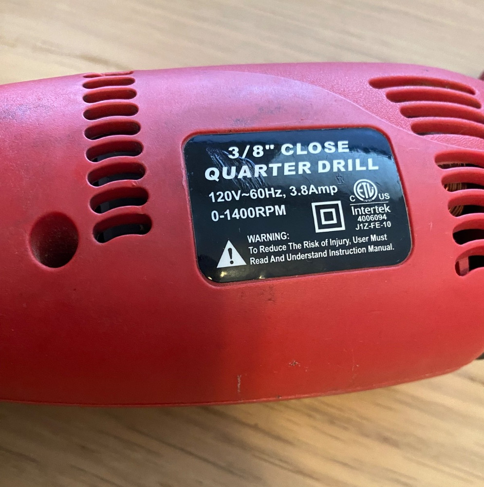 NEIKO 3/8'' CLOSE QUARTER ANGLE DRILL 3B