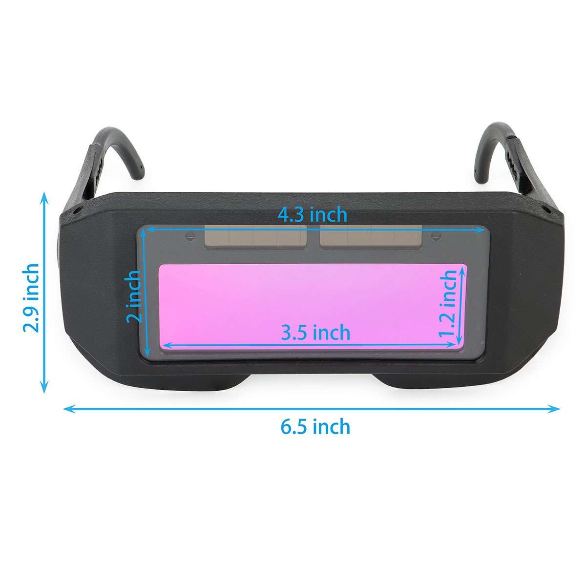 2Pcs Welding Glasses Auto Darkening Goggles Safety Automatic Dimming Welder Arc