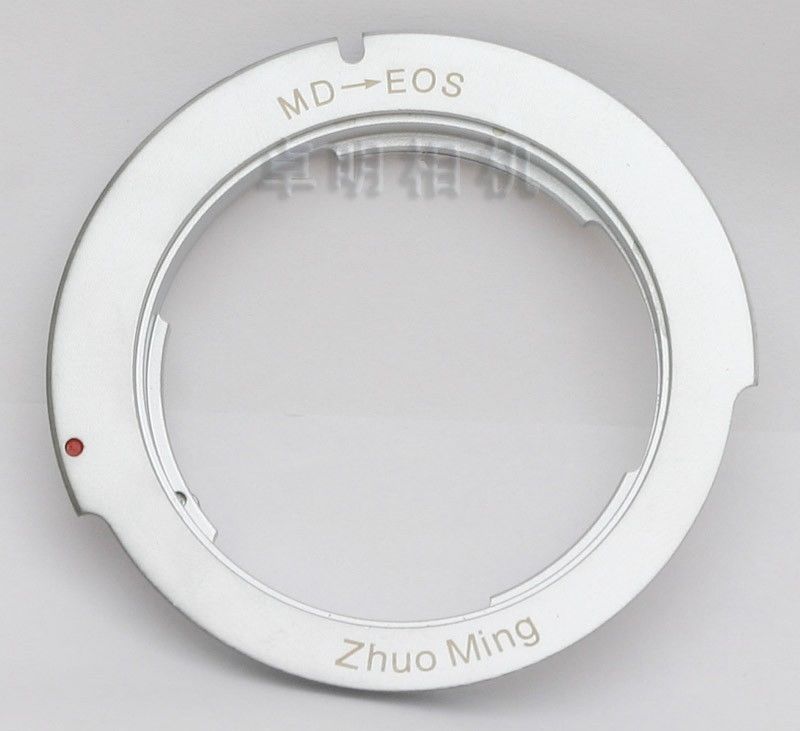 Thin Minolta MD Lens to Canon EOS serial Camera Adapter without glasses (MD-EOS)