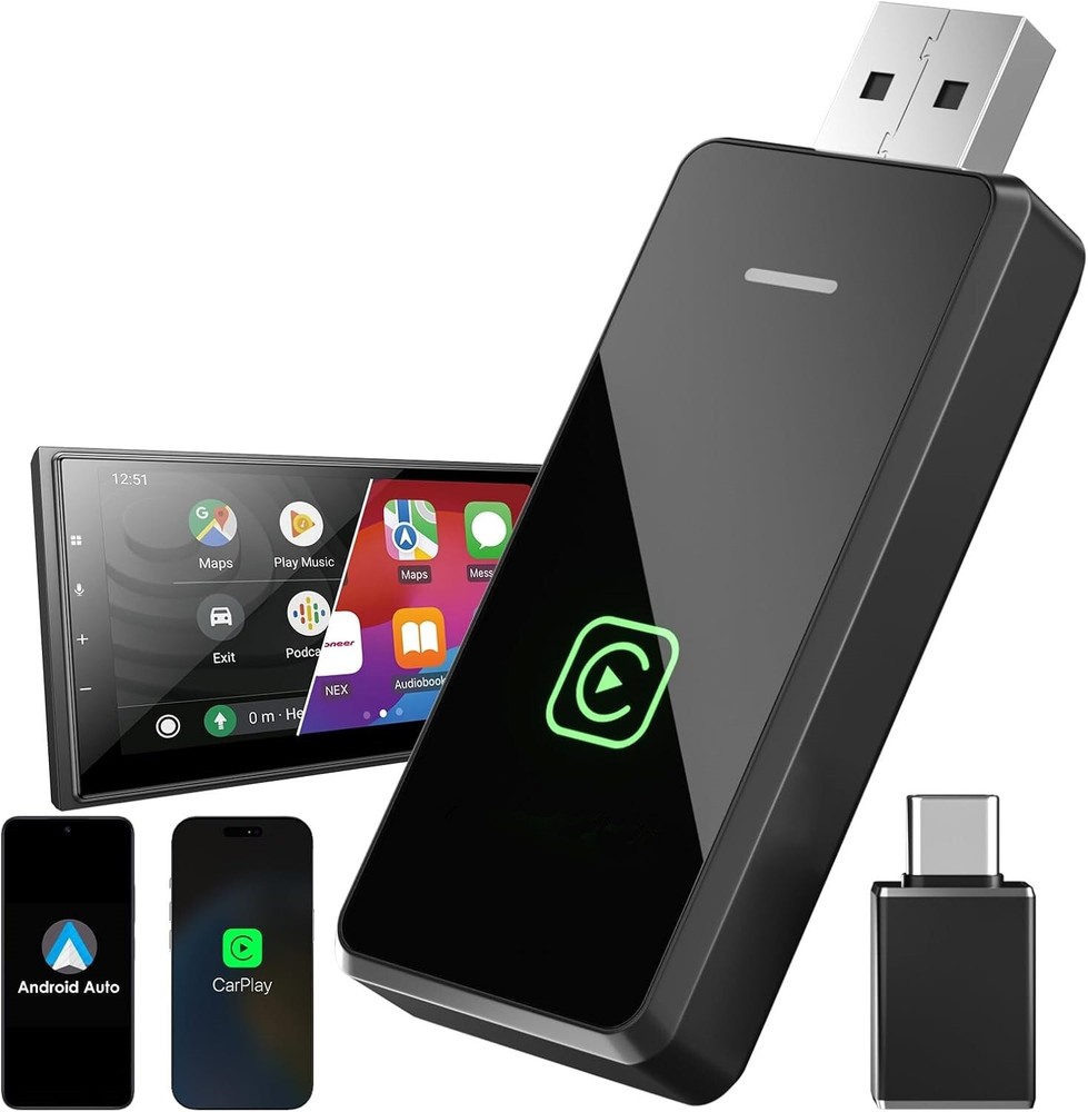 Wireless carplay Adapter Compatible With iPhone / Android, carplay Adapter