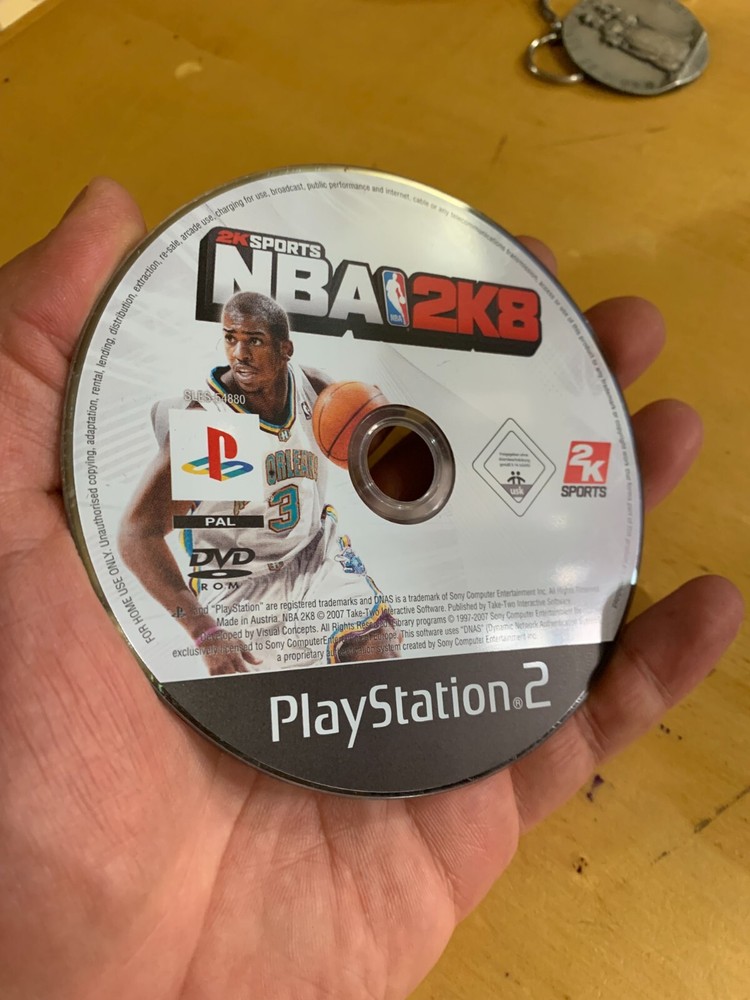 PLAYSTATION 2 PS2 NBA 2K8 GAME CD