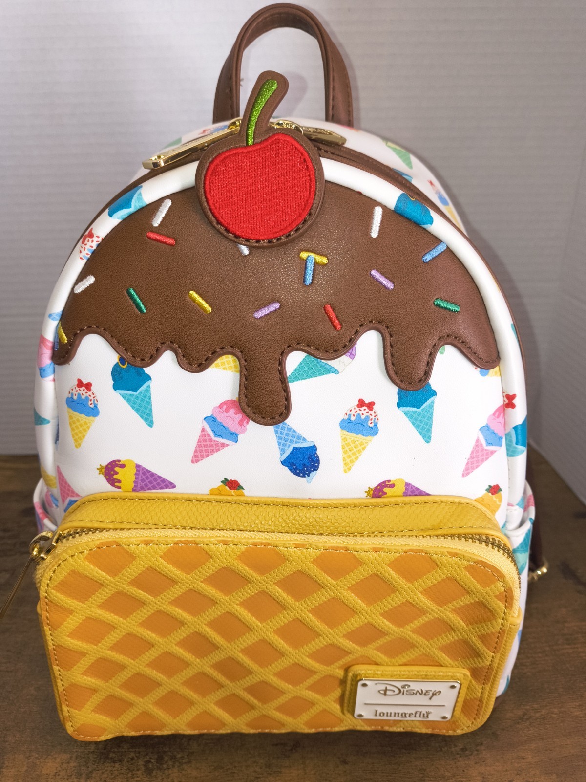 Loungefly Disney Princess Ice Cream Cone Mini Backpack Pre Own